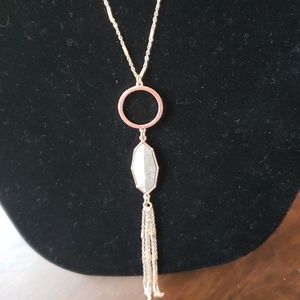 Jessica Simpson rose gold necklace